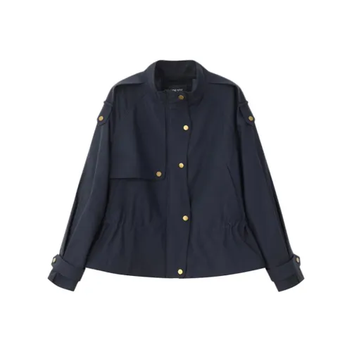 NINE WEST Темно-синий синий женский тренч