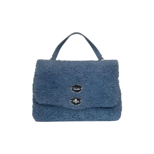Zanellato Postina Хлопок Одно Плечо Сумка Маленькая Женская Синяя
