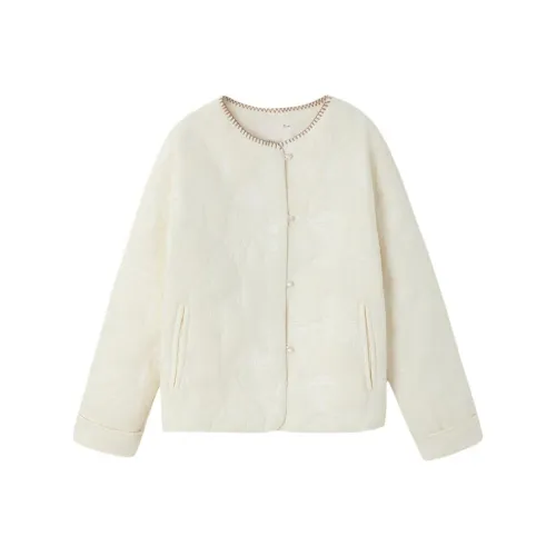 IHIMI Экрю Женские пуховики