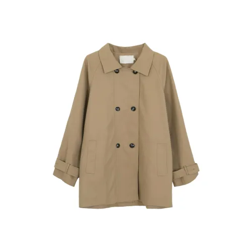 Giyu Хаки Женская Тренч