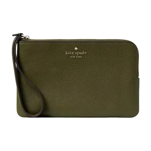 Kate Spade Leila Pebble Leather Clutch Medium Women's Magic Green Кейт Спейд Лила Pebble Кожа Клатч Средний Женский Магия Зеленый