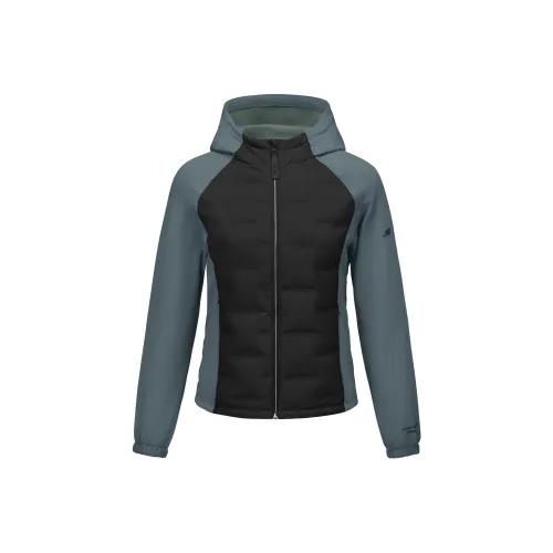 Skechers Пуховик Женские Углерод Черный