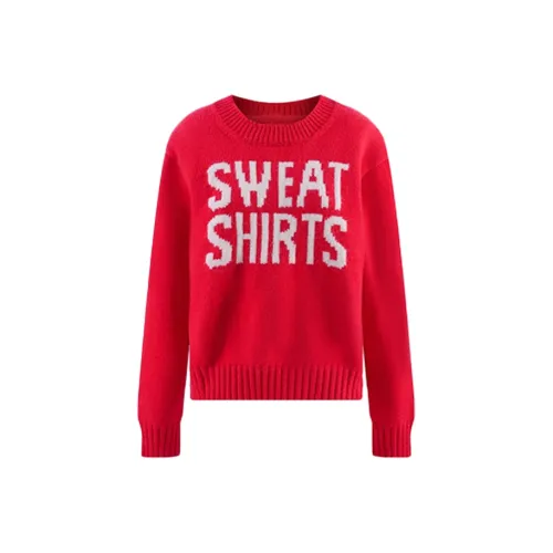 Leather Cat Красный Женские Трикотаж