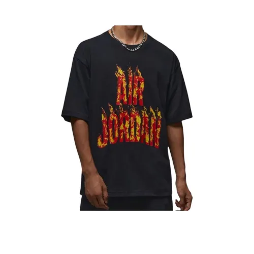 Jordan Air Черный Унисекс Футболки