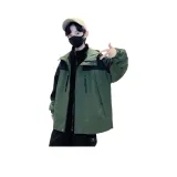 Зеленое пальто с подкладкой