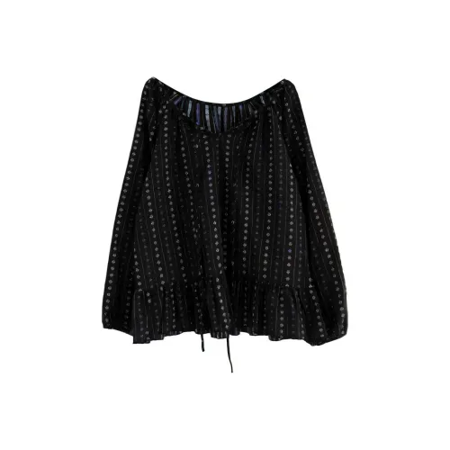 LOWEAR Рубашка с цветочным дизайном и оборками Punching Frill женская