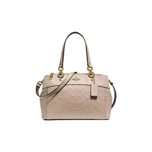 COACH Brooke Коровья кожа Сумка через плечо Сумка Большая Женская Нюдово-розовая