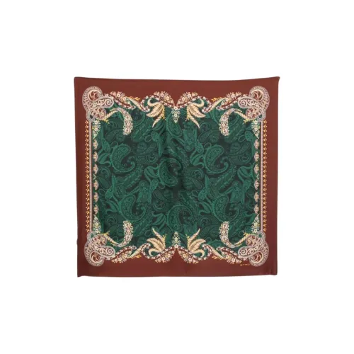 ETRO Шелковые шарфы Женские Зеленый