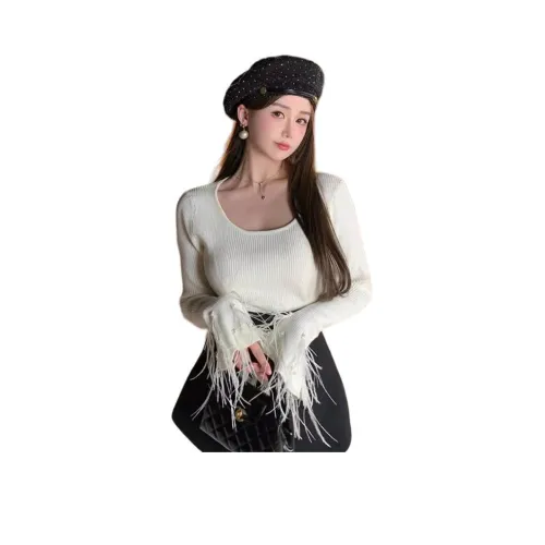 HAPG Экрю Женская Трикотажная Одежда