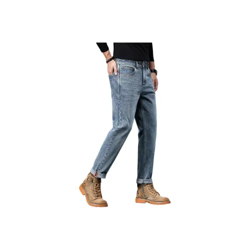 ZENGZHI Джинсы Облегающий крой Прямой крой Унисекс