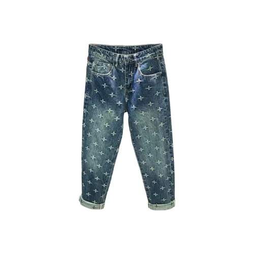 CAT'S PAW Синий Унисекс Джинсы