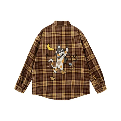 LAMLICKA Кофейный Унисекс Рубашки