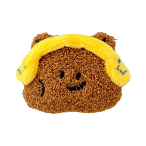 LOGISTAR Милый Наушники Bear Plush Брелок 9 см Высота