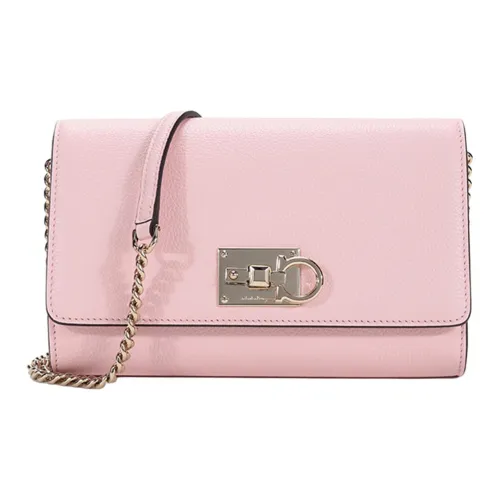 Ferragamo Сумка через плечо из коровьей кожи Mini Женская Светло-розовая