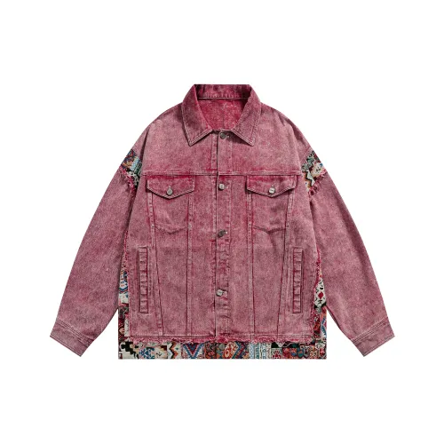 Ant Studio Бургунди Унисекс Джинсовые Куртки