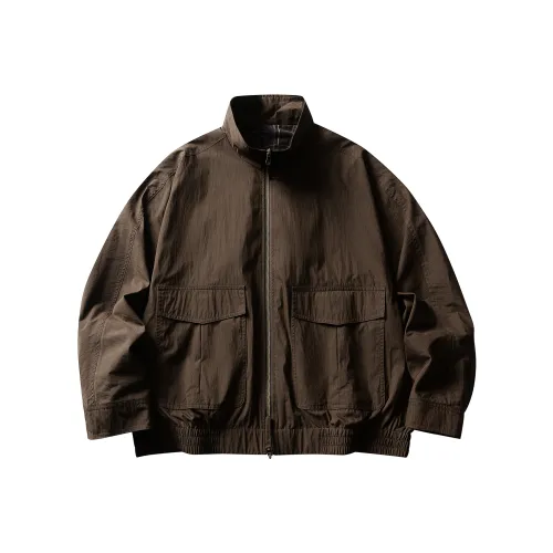 UNDOMAZE Осенняя куртка с воротником-стойкой свободного кроя мужская