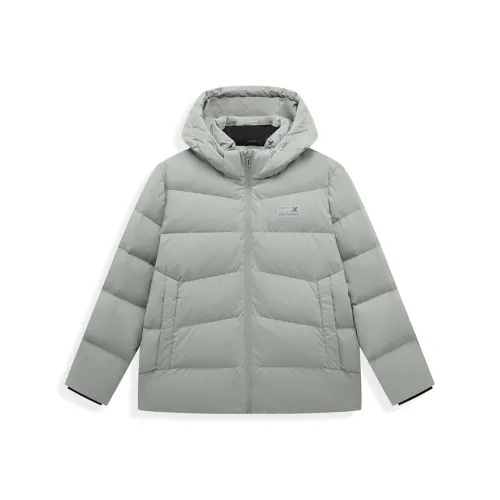 XTEP Пуховик Мужской Терракотовый Серый