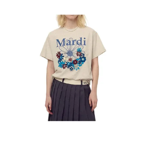 MARDI MERCREDI HUAYUAN T Рубашка Женская Овсяный Синий