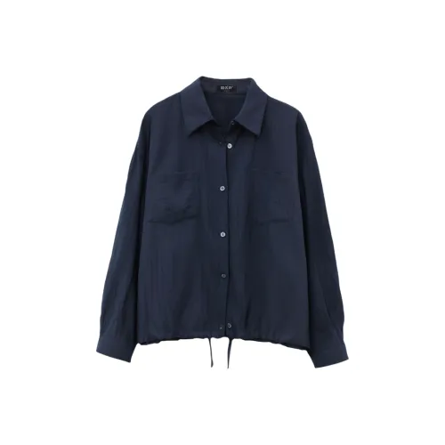 LUYOUYE Темно-синие женские рубашки