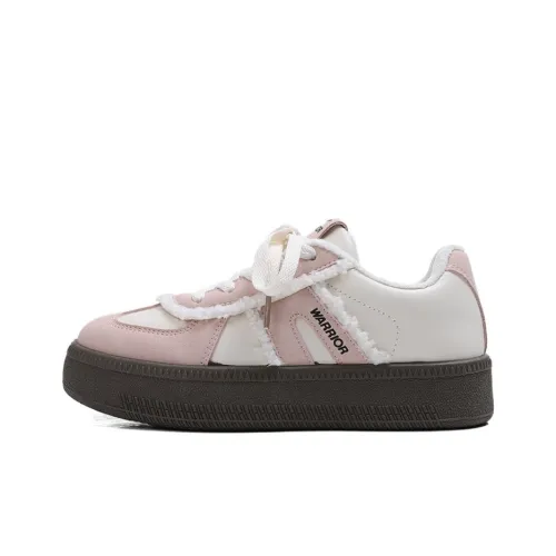 Warrior Термический Легкий Низкий Топ Скейтборд Кроссовки Женские Бежево-Розовые