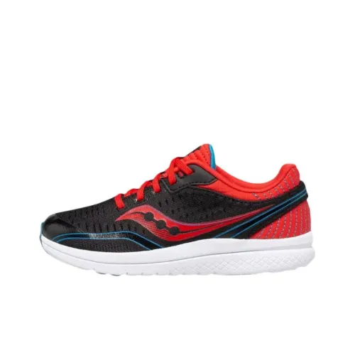 Saucony KINVARA Essence 11 Low Топ Детские беговые кроссовки Черный Красный Подростки