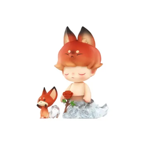 POP MART Dimoo Ледниковый Прозрачный Слепой Бокс с Карточкой 100% 8,8 см