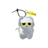 Обнимающая Жареная Утка Облако Маленькая Серый Кошка Кукла & Черный Шнур Желтый Волшебный Украшение