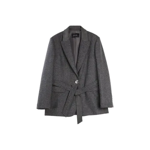 ELLE Темно-серый Женские Деловые Костюмы