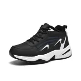 Чёрный Белый Утеплённая Обувь