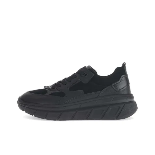 Gabor Мода Низкий Топ Повседневная Обувь Женская Черная