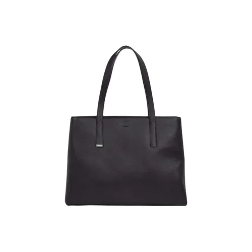 CALVIN KLEIN Искусственная кожа Сумка через плечо Средняя Женская Черная