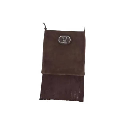 Valentino Замша Кожа Сумка через плечо Мужская Коричневая