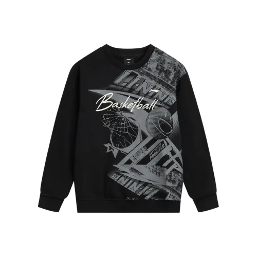 LINING YOUNG Черные Kids Толстовки