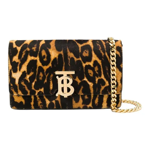 Burberry Кожа Цепляемая Сумка через плечо Женская с принтом