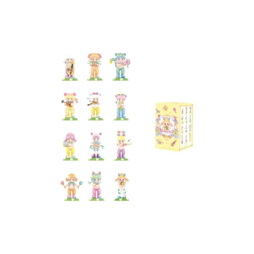 POP MART Punch Roselle SATYR Animal Carnival Коллекция Слепые коробки Один Mystery Коробка Целая коробка 12 шт
