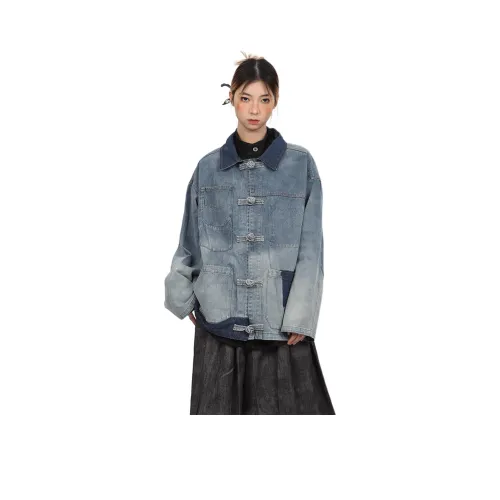 Pirkadat Синий Унисекс Джинсовые куртки