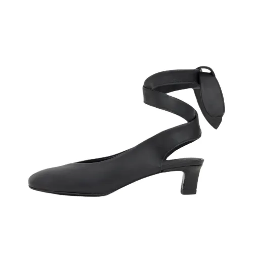 Castañer Ada Грубый каблук Высокие каблуки 4CM Женские Черный