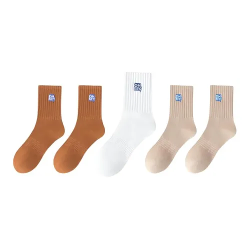 MIIOW Весенние и Осенние носки до щиколотки мужские упаковка из 5 пар