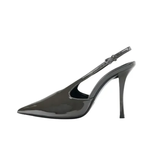 ZARA Узкий каблук Высокие каблуки 11 см Женские Серый