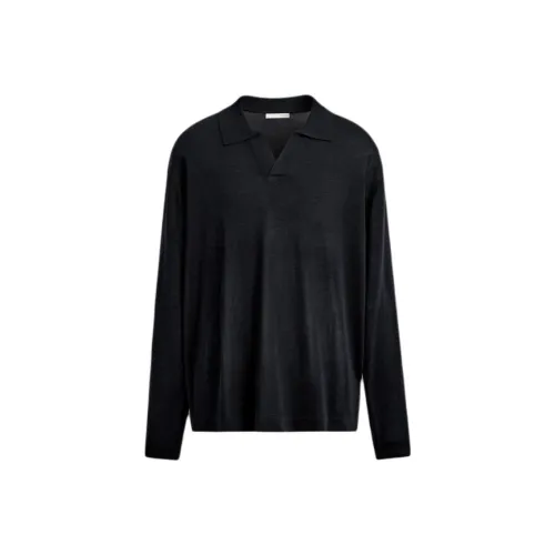 ZARA Глубокий морской синий Мужская рубашка поло