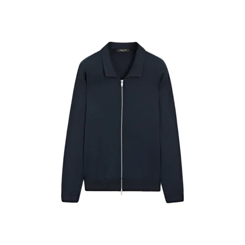 Massimo Dutti Морской Синий Мужской Трикотаж