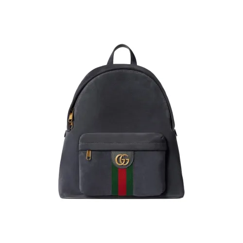 GUCCI Ophidia Замша Рюкзак Средний Унисекс Серый