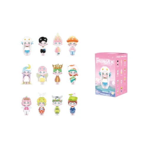 POP MART Zoe Midsummer Elf Night Коллекция Слепые коробки Один Mystery Коробка Целая коробка 12 шт