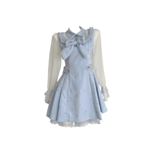 GRAYISMOON Длинное платье с длинными рукавами женское