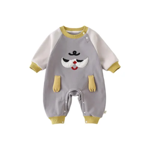XiaoJinBu Серый Детский Комбинезон Ползунки