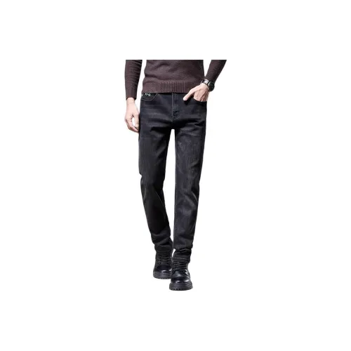 ZENGZHI Джинсы Облегающий крой Прямой крой Унисекс