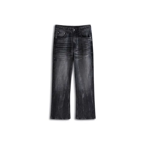 HOME PANDA Черные Унисекс Джинсы