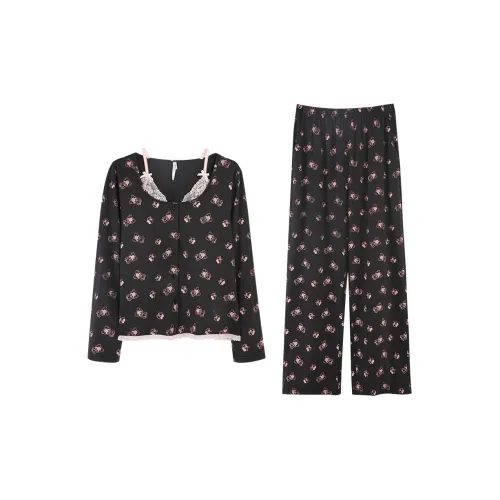 Aannsfam Космический серый Женские Пижамные комплекты