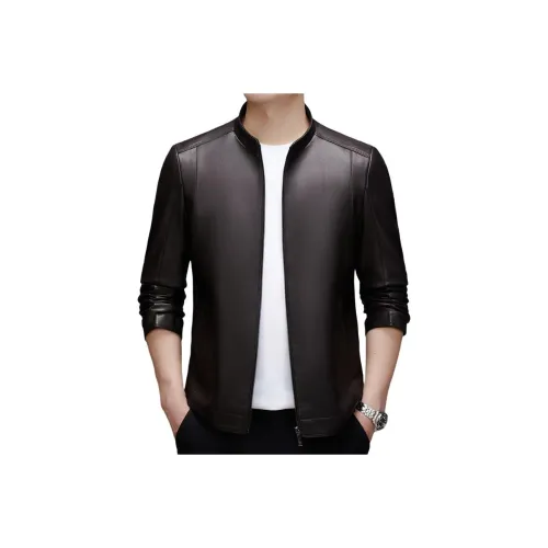 Square Man Also Stands Tall кожаная куртка мужская