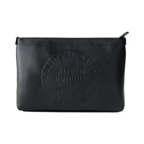Dunhill Клатч из коровьей кожи среднего размера мужской черный